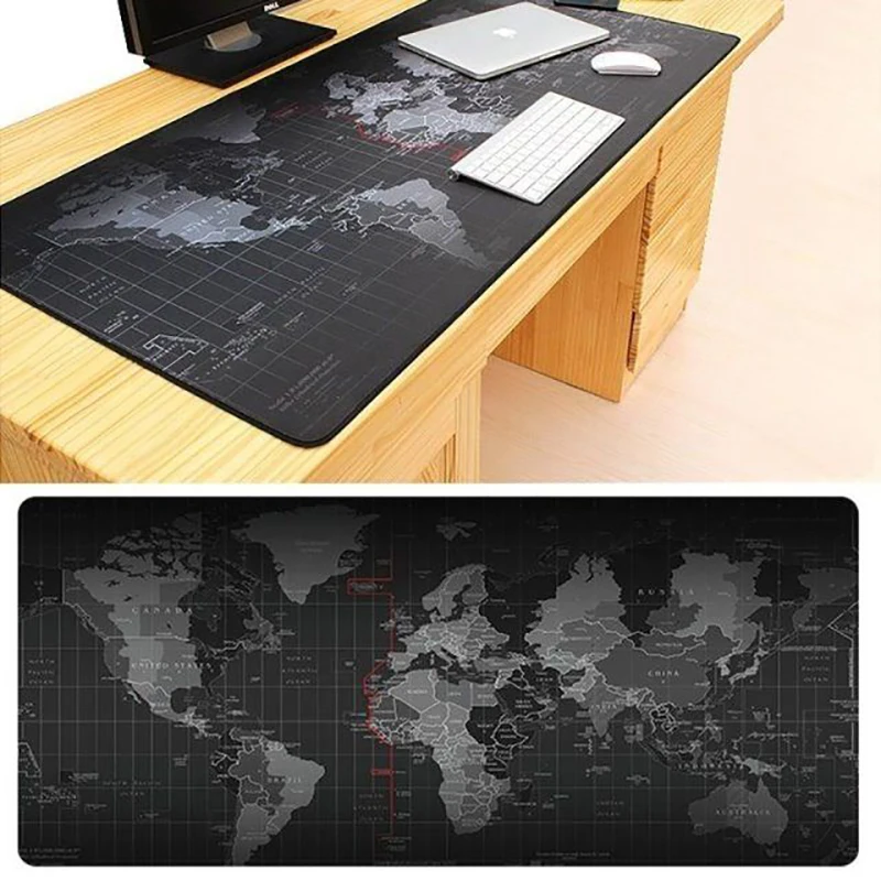 

Old World Map Large Gaming Mouse Pad Lockedge Mouse Mat Keyboard Pad Desk Mat Table Mat Gamer Mousepad for Laptop Notebook Lol