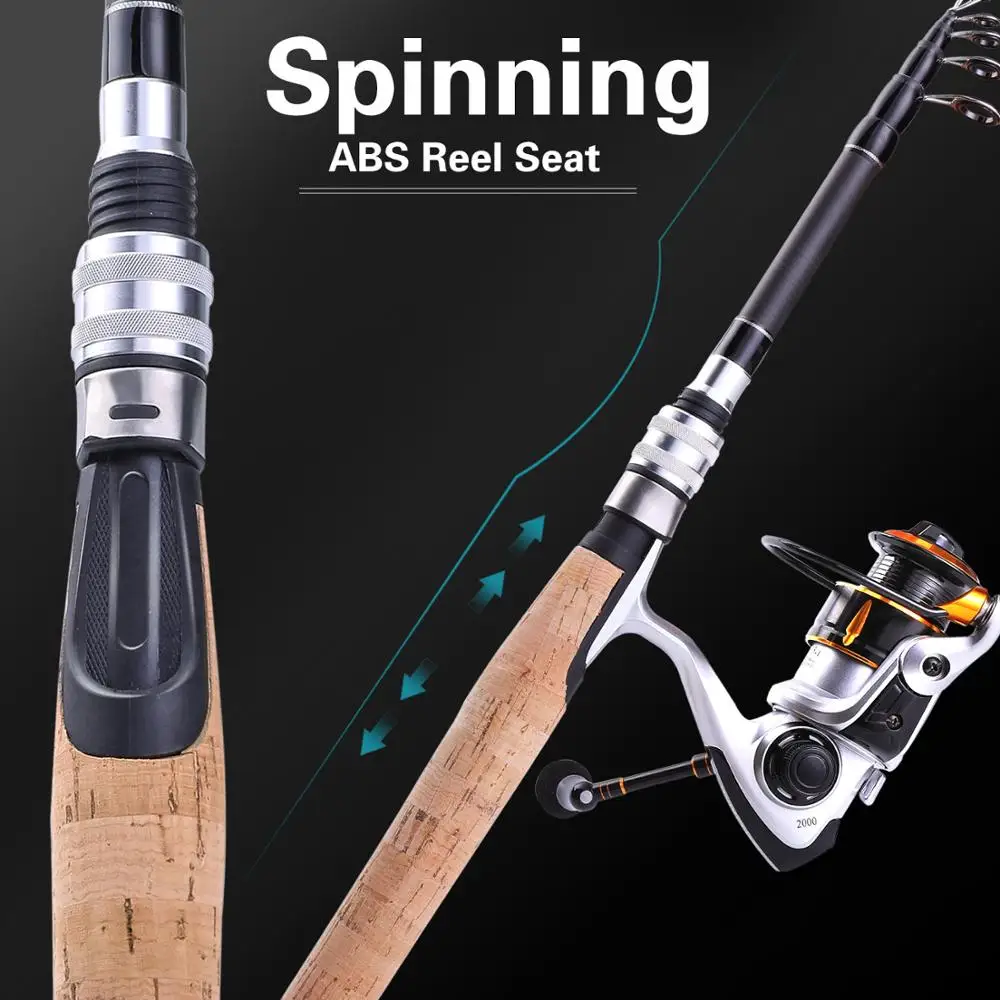 Sougayilang Mini Portable 1.8M 2.1M 2.4MTelescopic Fishing Rods feeder Bass Hard Bait Casting Spinning Rod pole Tackle | Спорт и