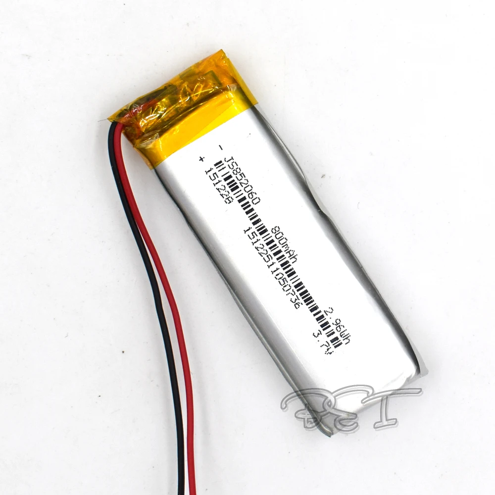 

3,7 V 800mAh Li-Po Li Ion перезаряжаемая батарея 852060 литий-полимерные элементы для Mp3 MP4 MP5 GPS PSP Mobile Bluetooth