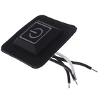 3,7  12V силиконовый переключатель с подогревом жилетка брюки перчатки Электроуправляемые Отопление Пояс DIY регулятор температуры реостатный выключатель