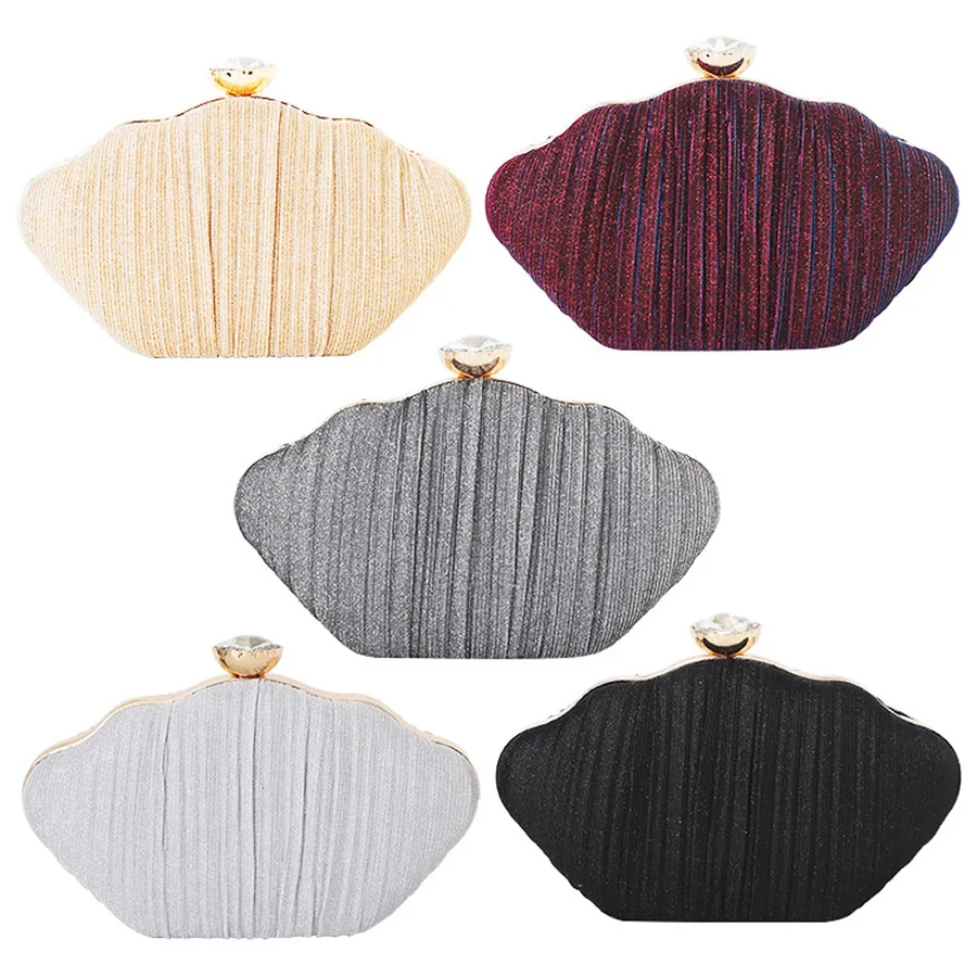 Атласный Блестящий однотонный вечерний свадебный клатч вечерние сумочки