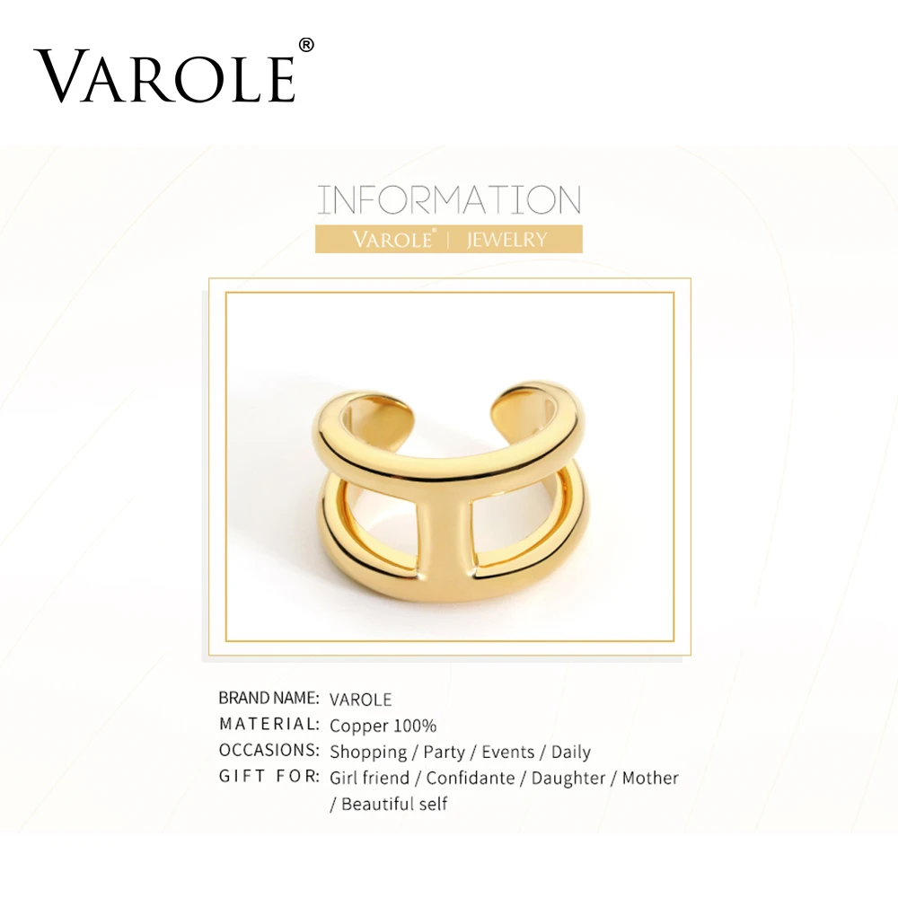 VAROLE фирменные кольца, обручальное модное кольцо среднего размера, модные кольца для суставов палец для женщин, ювелирные изделия