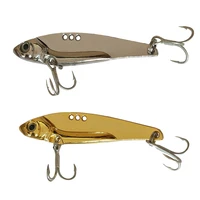 metal spinner spoon fishing lures 11g gold silver artificial bait with feather treble hook trout pike bass tackle