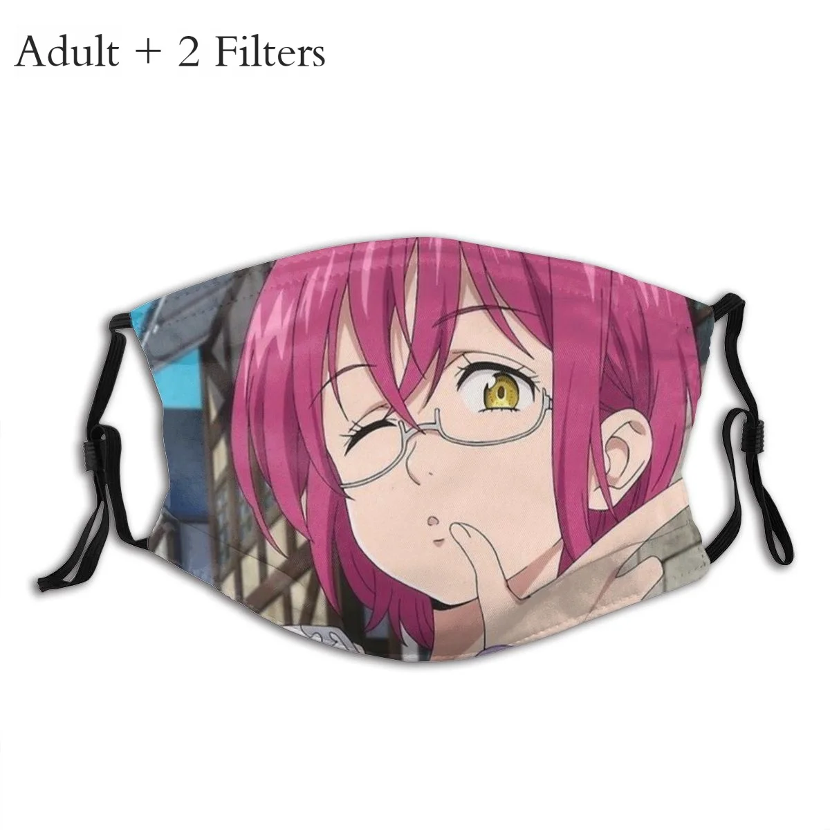 

Seven Deadly Sins Meliodas Fantasy Adventure Comics Protection's Mask Funny Gowther Washable Fabric Mask With Filters Protection