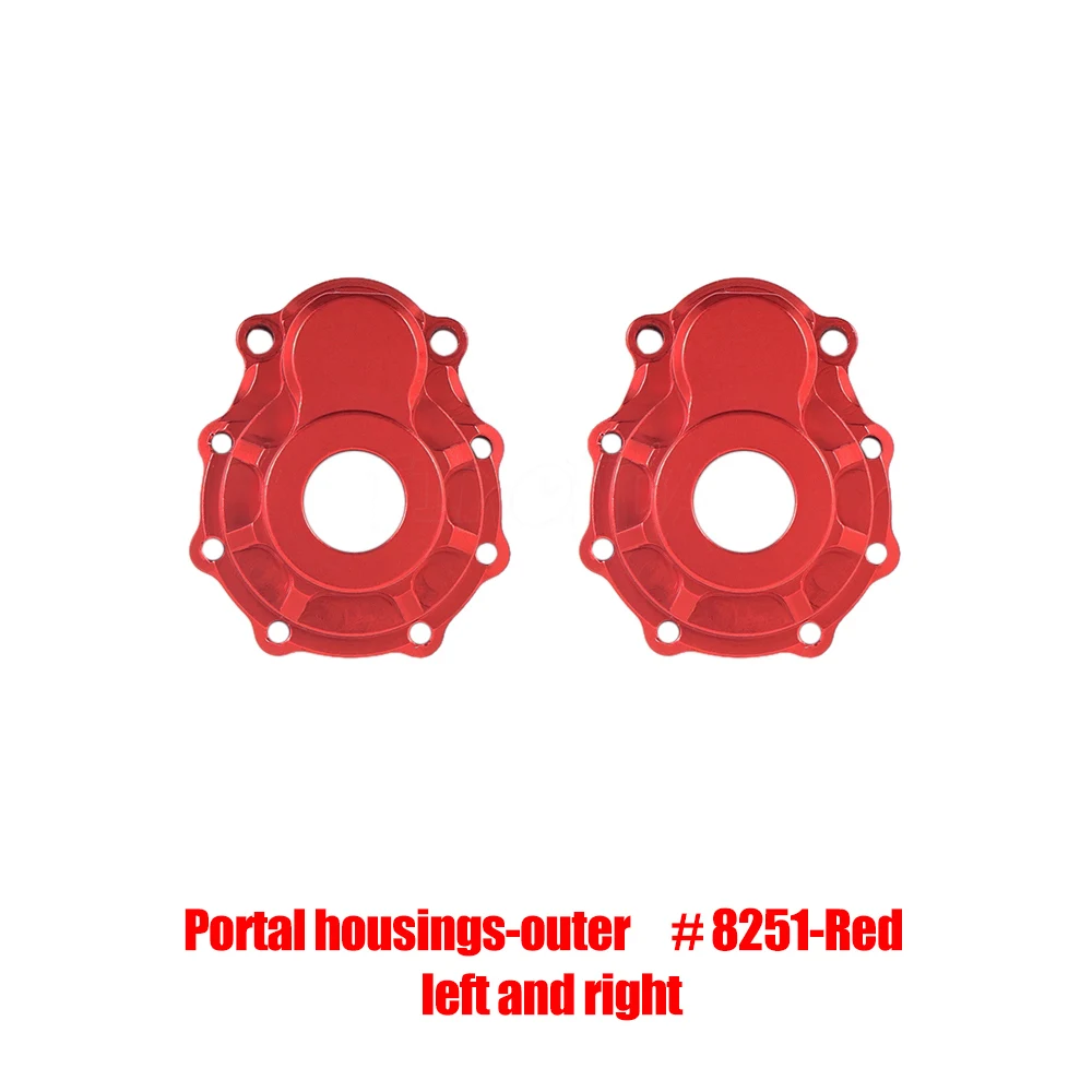 

2pcs TRX-4 Anodized Aluminum Portal Axle Housing Set for 1/10 RC Crawler Car TRX4 Upgrade Parts