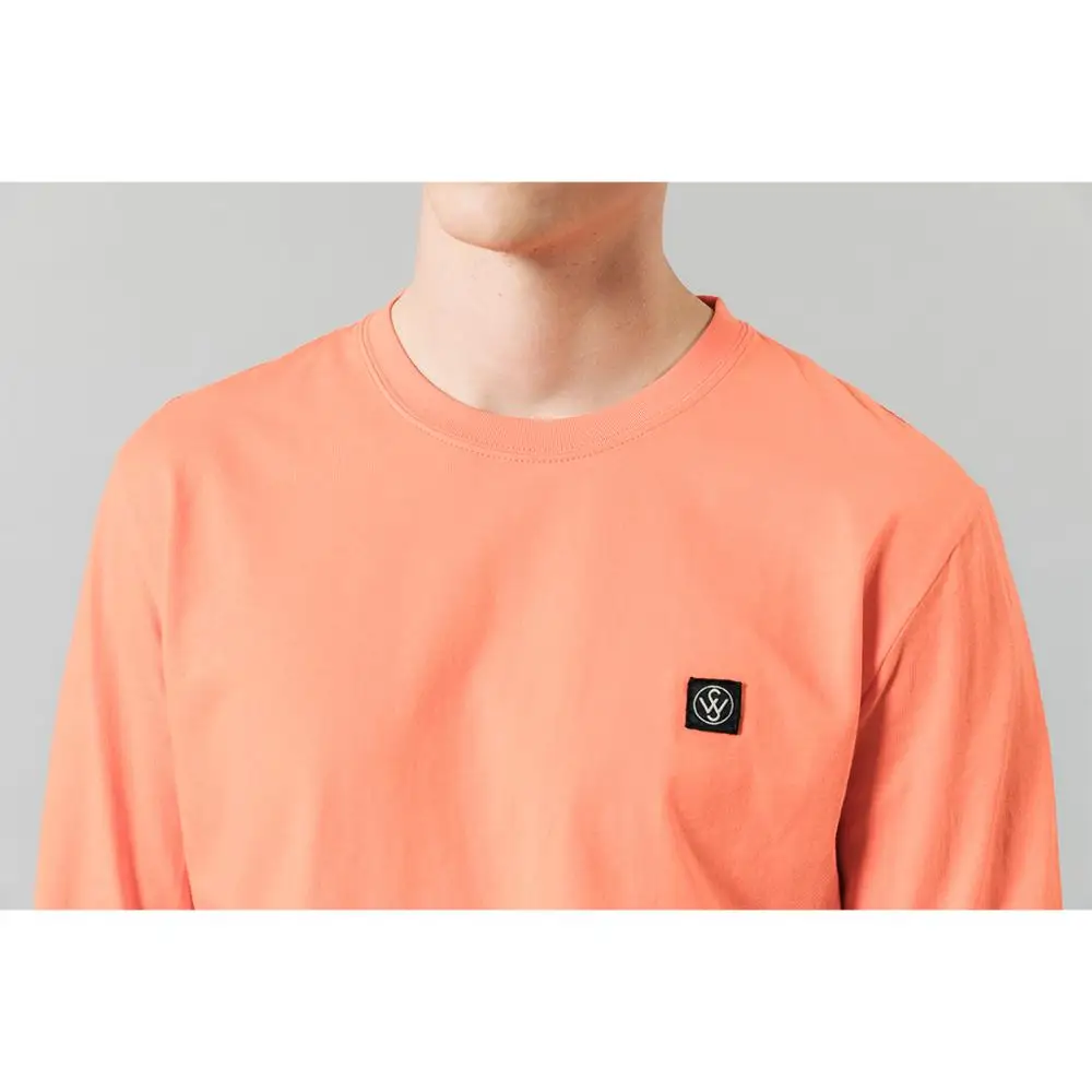 Мужская футболка SIMWOOD осенняя с длинным рукавом повседневная плюс сайз из 100%