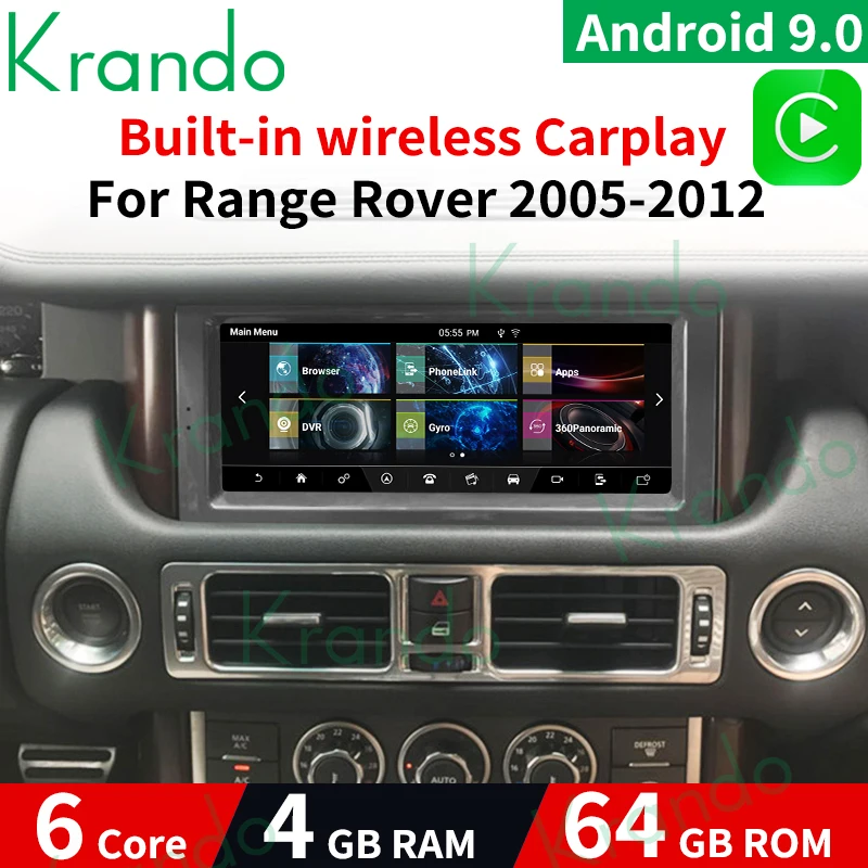 Автомобильная Мультимедийная система Krando Автомагнитола для Land Rover Range Vogue 10 25 9 0
