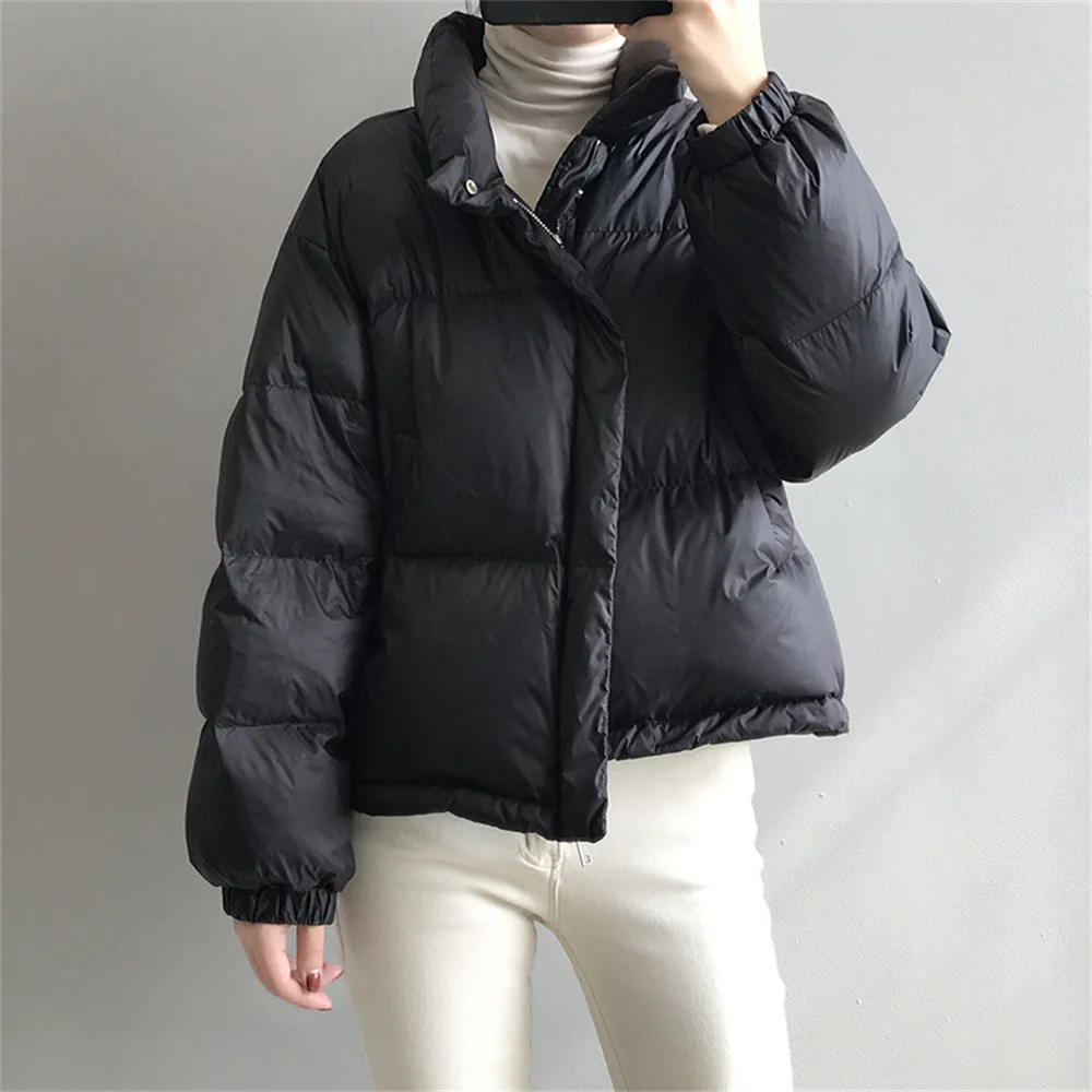 

Hot Women Winter Jacket 2021 New Ultra Light Down Parkas Slim OL Loose Fashion Female Puffer Thicken Casual Coats