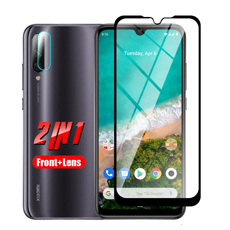 Для Xiaomi mi A3 Lite light mi a 3 3lite защитный стеклянный объектив камеры плёнка полностью покрывающая протектор экрана закаленное стекло на mi a3lite