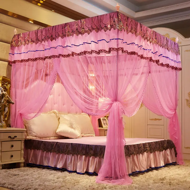 Сетка от комаров для свадьбы красная однодверная 1 8 м кровати 2 | Дом и сад