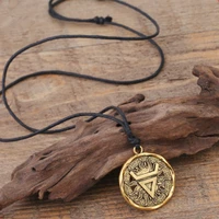 2 colors slavic ancient wealth talisman pendant chain pagan viking statement necklaces jewelry accessories gifts for gentleman
