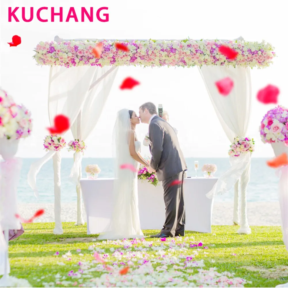 500 шт./лот 5*5 см шелковые лепестки роз для свадебного украшения романтические