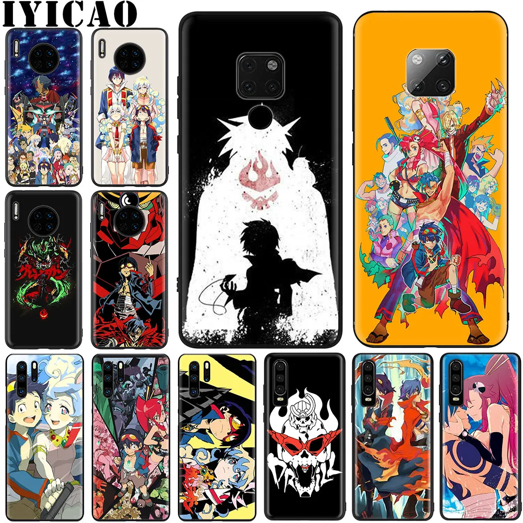 Gurren Lagann мягкий чехол для Honor 6A 7A Pro 7C 5.99in 7X8 Lite 8X 8c 8 9 10 9X Note 20 вид 8A 20S|Чехлы-накладки| |