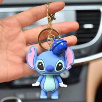 disney mickey mouse winnie the pooh stitch new cartoon anime figures doll bell keychain pendant couple bag pendant toys gifts