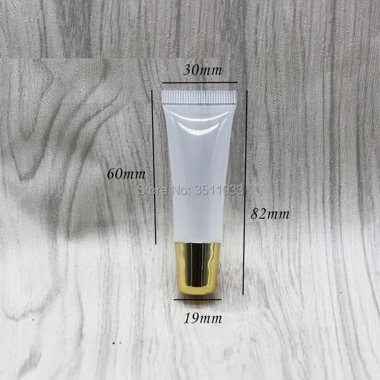 Прозрачный пустой бальзам для губной помады 10 г мягкая трубка макияжа прозрачный