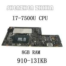 yourui for Lenovo YOGA 910-13IKB YOGA 910 Laptop Motherboard I7-7500U CPU 8GB RAM YOGA 910-13IKB mainboard NM-A901 100% test
