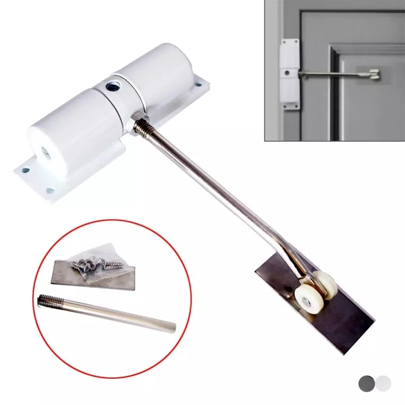 

Automatic Silent Closing Hydraulic Invisible Household Simple Small Door Closers Buffer Closing Spring