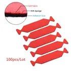 EHDIS 100 шт. виниловый скребк с краями из ткани, войлок, водонепроницаемый протектор, оконный оттенок, Чистый инструмент, углеродное волокно, пленка для упаковки, автомобильный скребок