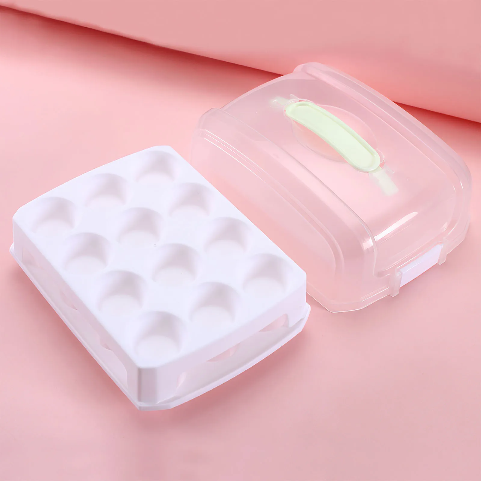 

24 Compartments Double Layer Plastic Cupcake Holder Box Muffin Cake Box Cake Container Portable Dessert Box Large Capacity
