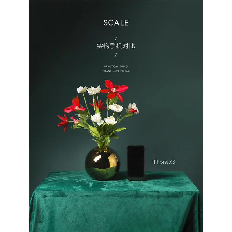 Modern Vase Simple High End Round Decorations Desktop Home Living Room | Дом и сад