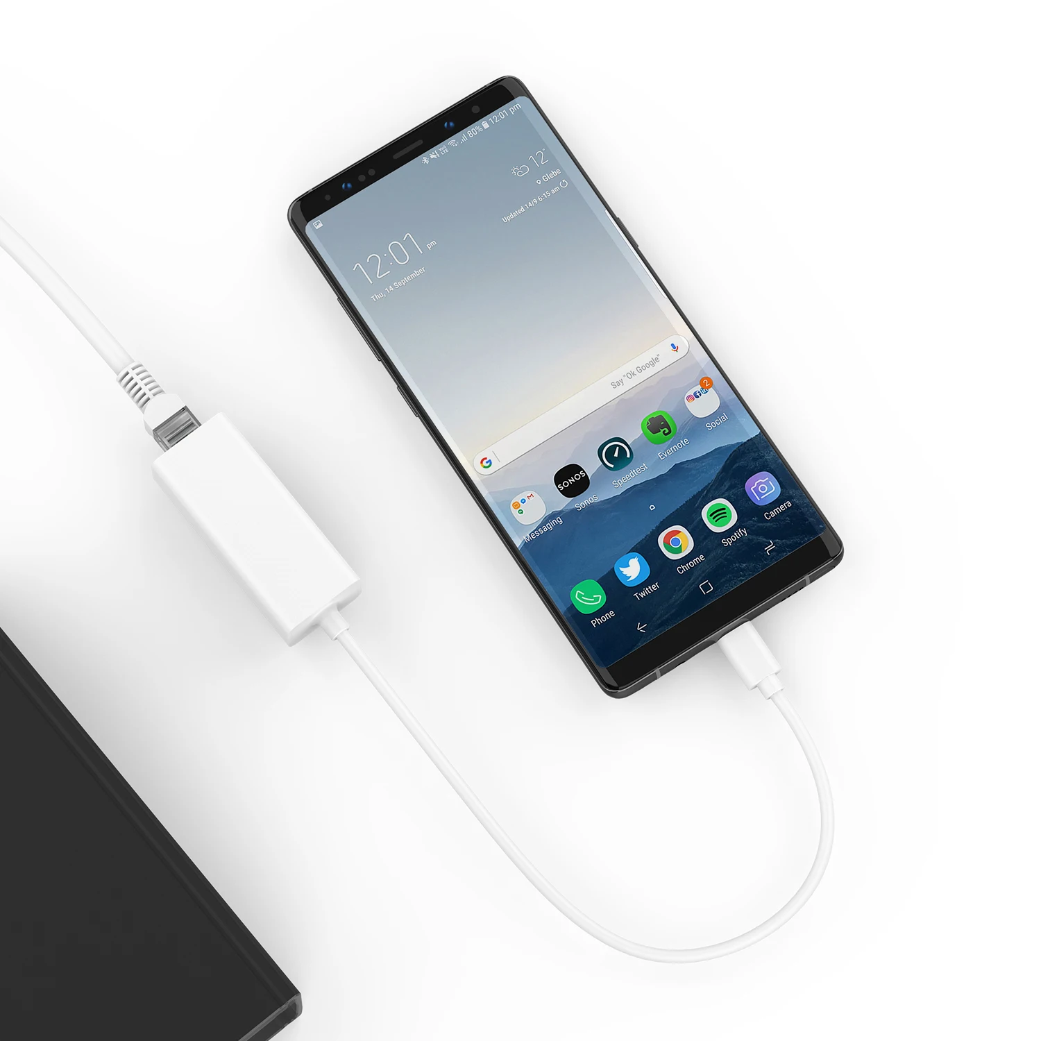 Адаптер USB C к RJ45 LAN для ноутбука Ethernet Док станция Сетевой удлинитель совместимый с