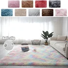 Пушистые коврики радужного цвета, противоскользящий ворсистый коврик для столовой, коврики и коврики для дома, гостиной, напольный коврик, украшение для спальни