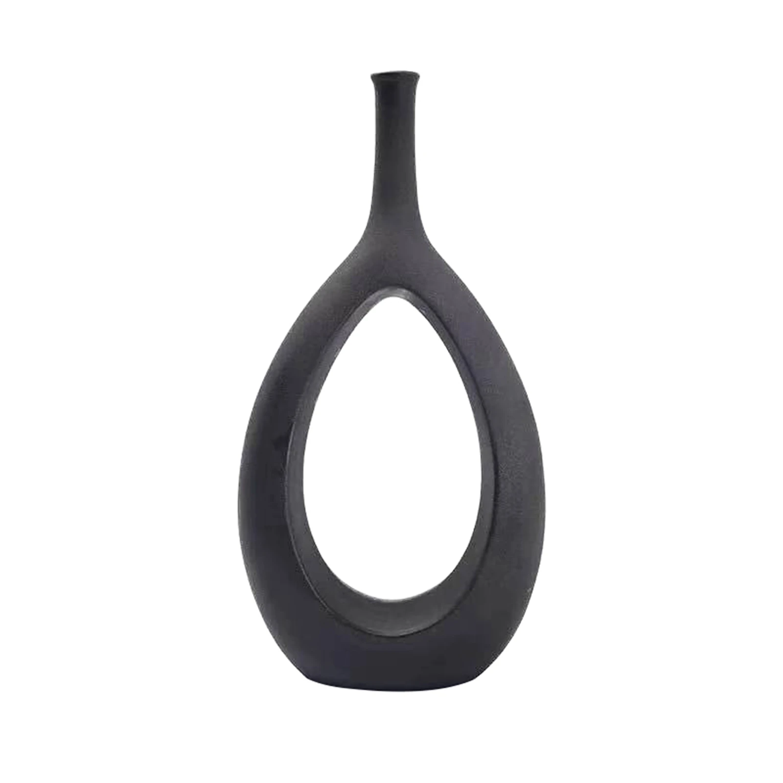 

Домашний цветочный горшок в современном стиле, однотонная керамическая ваза, рабочий стол, декор для гостиной, офиса