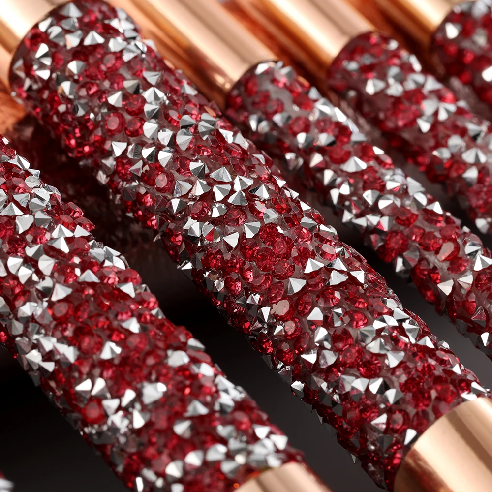 

FLD Glitter Diamond Makeup Brushes Bag Professional Foundation Powder Eyeshadow Eyebrow Blending Cosmetic Set Brochas Maquillaje