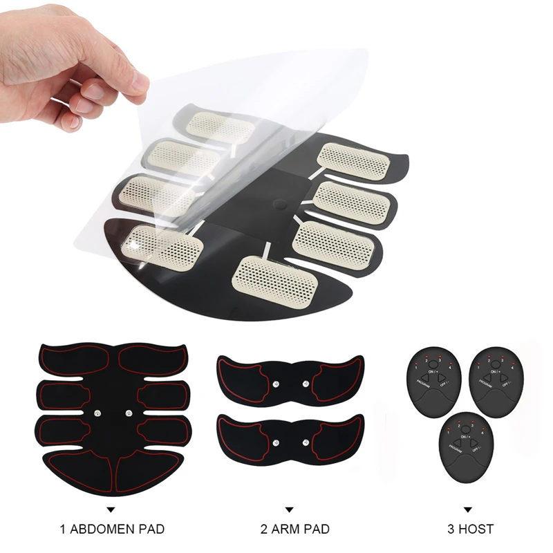 Умный мышечный Стимулятор EMS пресса Электрический тренажер для бодибилдинга
