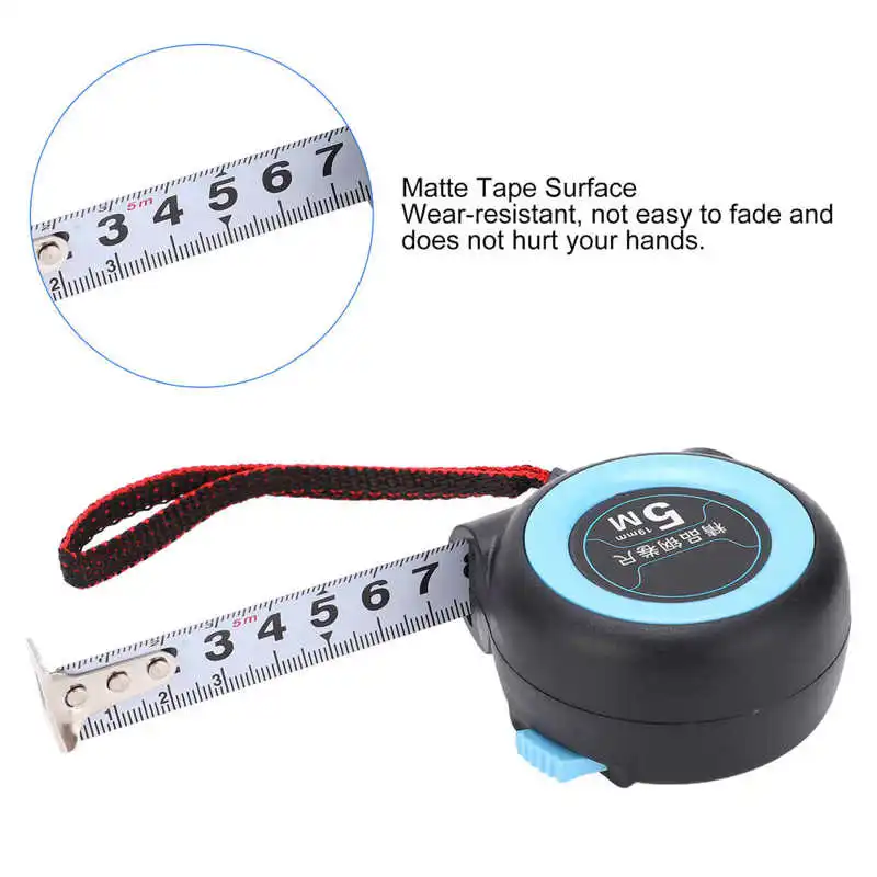 Измерительная лента точный выдвижной плотный Столярный инструмент 5 м X 19 мм |