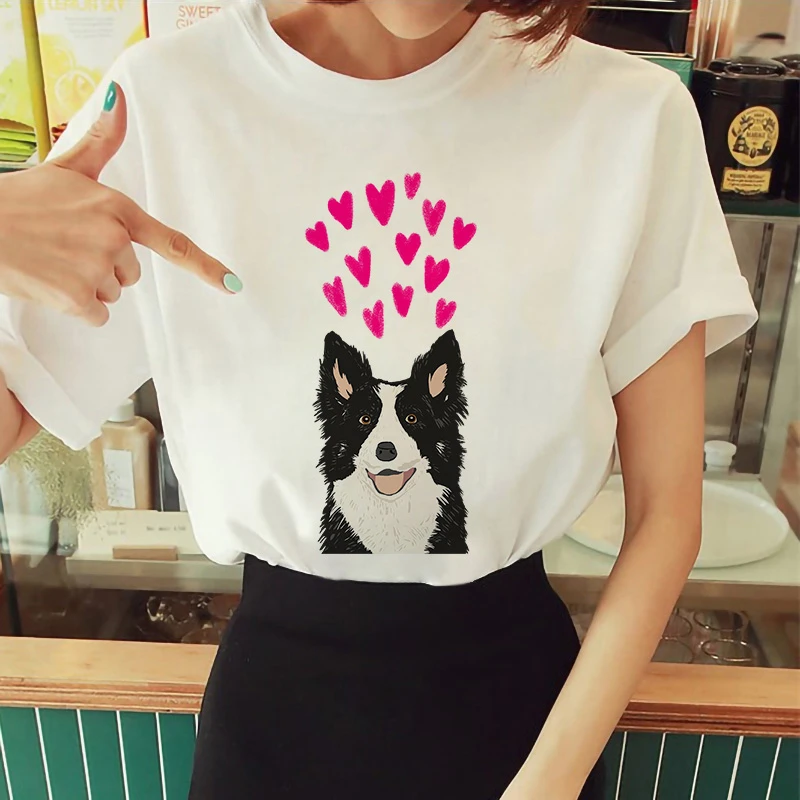 

2022 Funny T-shirt Cute Dog Printed Fashion Women's Tops & Tees for Women Shirts Hip Hop Tee Tops