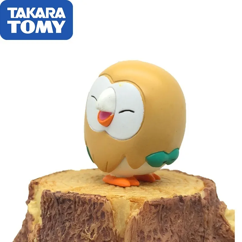 TAKARA TOMY Оригинальная кукла Покемон MC модель Rowlet Сова Игрушечная животного|Игровые