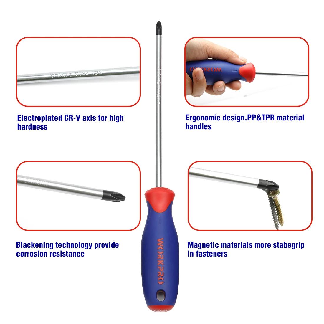 WORKPRO 100 шт. набор инструментов для домашнего ремонта многобитных прецизионных