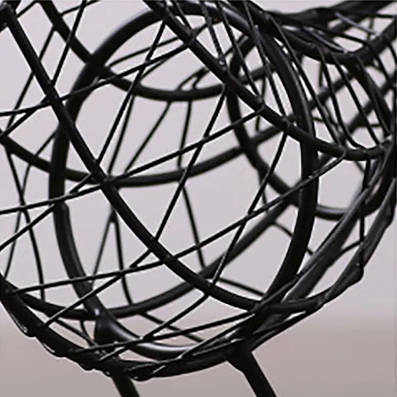 

Iron Wire Bird Figurines Nordic Weave Handcraft Metal Vintage Creative Animal Desktop Ornament Souvenirs Home Decoration D148