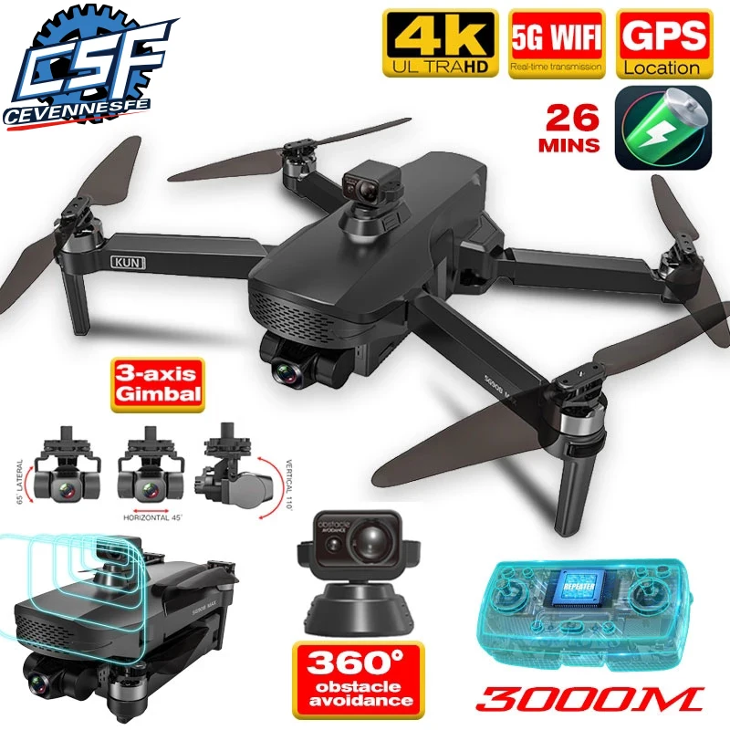 

Дрон SG908, 4K, GPS, FPV, 2021, Wifi, на трёхосевом подвесе, бесколлекторный мотор, PK SG907, 5G