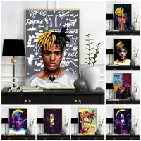 xxxtentacion music star rap hip hop rapper fashion model art painting canvas poster wall living room home decor quadro cuadros