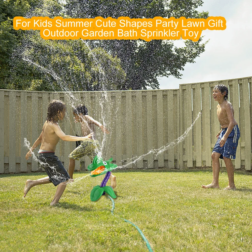 

Party Gift Water Spraying Bath Rotatable Easy Use Lawn Sprinkler Toy For Kids Fun Cute Shapes Outdoor Garden Summer Pool