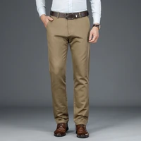 classic jacquard modal cotton mens straight slim casual pants autumn and winter brand business gentleman thick pants