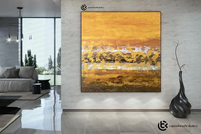 

Современная Абстрактная живопись-Большая Картина на холсте, оригинальные картины на холсте, Настенная картина для ванной комнаты, Настенны...