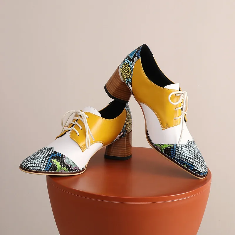 

ASUMER 2020 newest spring summer single shoes women pumps square toe snake lace up fashion high heels dress shoes ladies