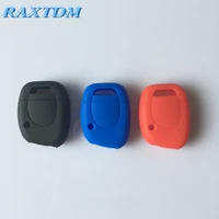 1pcs of new replacement silicone car key cover case for renault clio kangoo master 1 button smart silicone key cover case