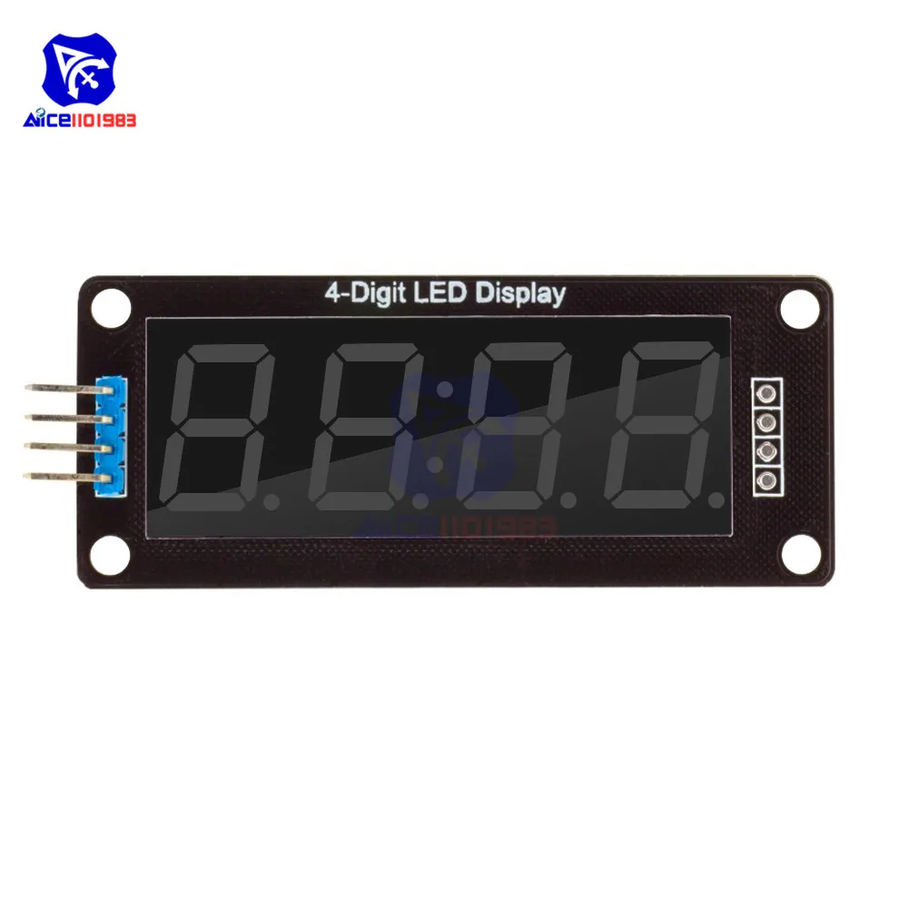 Diymore TM1637 0 56 &quot4-значная трубка светодиодный дисплей десятичный 7-сегментный