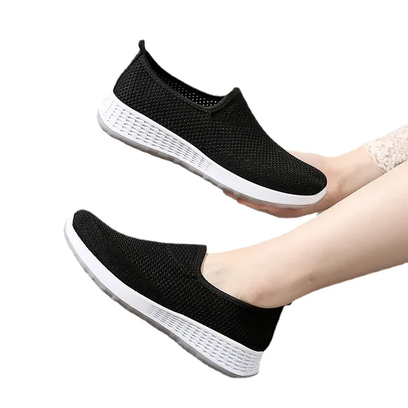 

Women Flat Slip on White Shoes Woman Lightweight White Sneakers Summer Autumn Casual Chaussures Femme Basket Flats Shoes