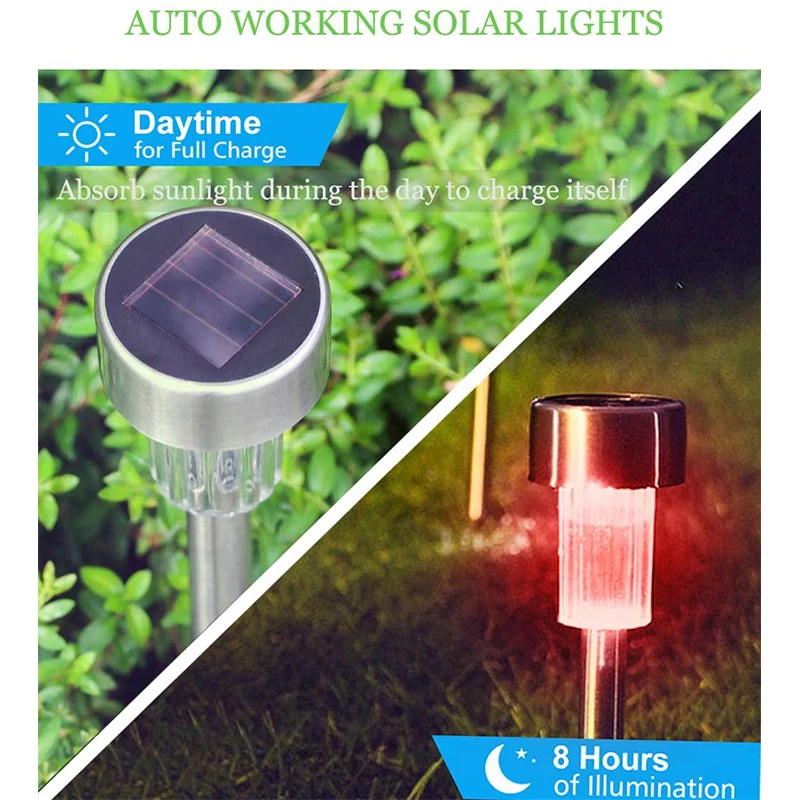 Фонарь для дорожек с солнечной батареей ландшафтный светильник газона много