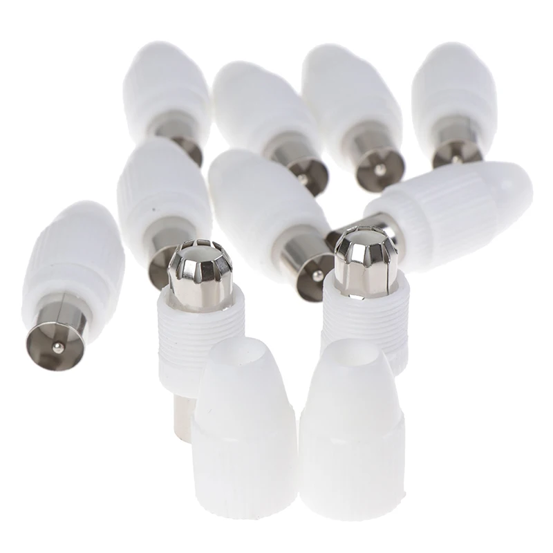 

10x Free Welding Rf Television Male Plug 9.5 Tv Rf Terminal Antenna Connector