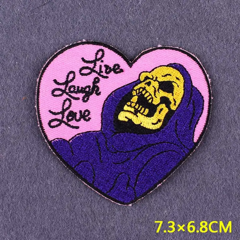 Нашивки сделай сам с ужасами на рюкзак панк термоклейкие вышитые нашивки для