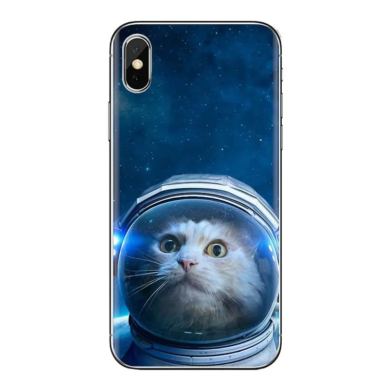 Astronaut Stained Glass Colorful Cat For Huawei G7 G8 P7 P8 P9 P10 P20 P30 Lite Mini Pro P Smart Plus 2017 2018 2019 Phone Cover |