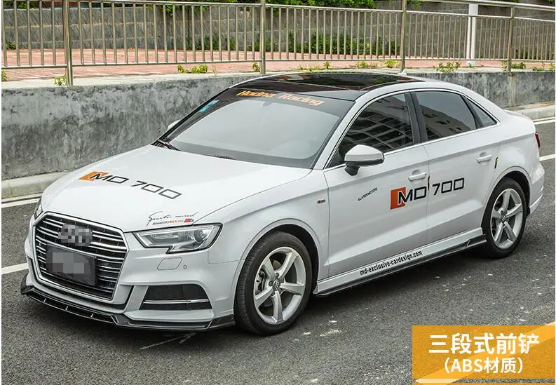 Задний спойлер для Audi A3 2018-2019 задний ABS передний бампер диффузор защита Бампера |