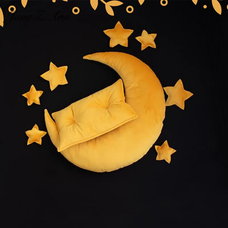 

Jane Z Ann Moonlight star pillow studio shoots accessories newborn/100 days baby good night creative theme photography items