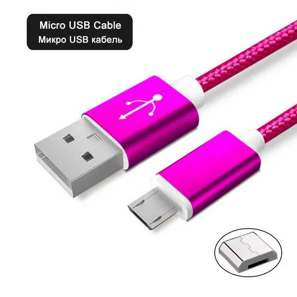 Rose SUPTEC Быстрая зарядка USB кабели Micro USB кабель Android мобильный телефон кабель синхронизации данных для samsung huawei Xiaomi USB кабель 3 м/2 м - Цвет: Rose